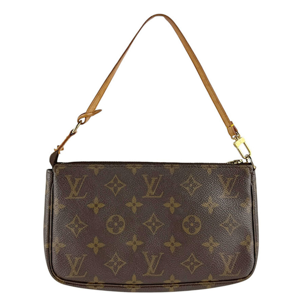 LOUIS VUITTON Brown Monogram Canvas Pochette Mini Bag - Picture 3 of 12